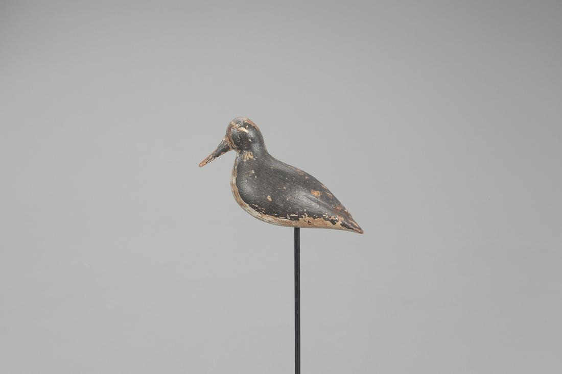 Peep Decoy, Dave "Umbrella" Watson (1851-1939): Peep Dave "Umbrella" Watson (1851-1939) Chincoteague, VA, c. 1900 6 in. long A classic, plump Virginia peep with incised wing tips. Concerning the maker, William J. Mackey Jr. wrote in “Classic 