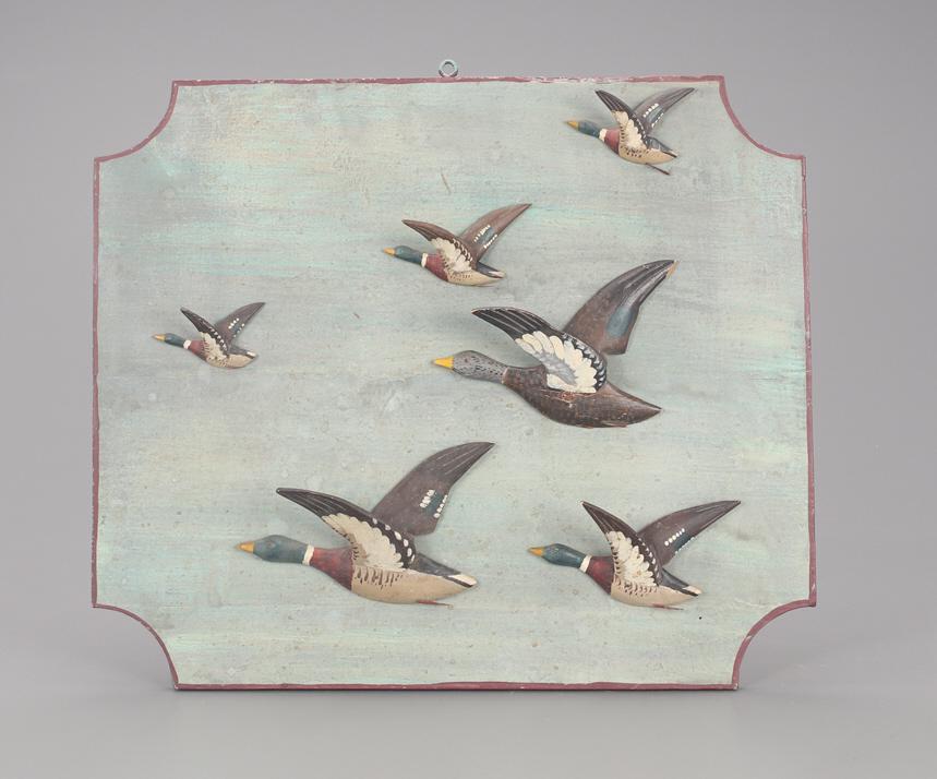Plaque with Miniature Flying Mallards, Charles Hart (1 of 2)