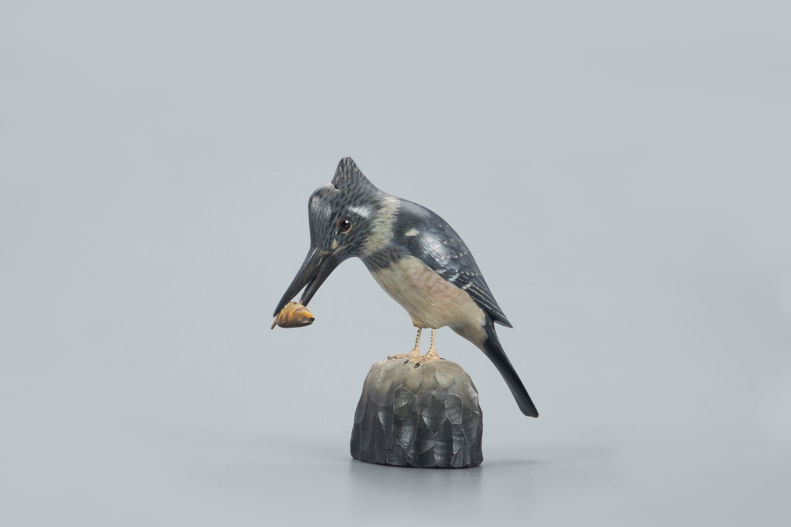 Kingfisher with Yellow Perch, A. Elmer Crowell (1 of 5)