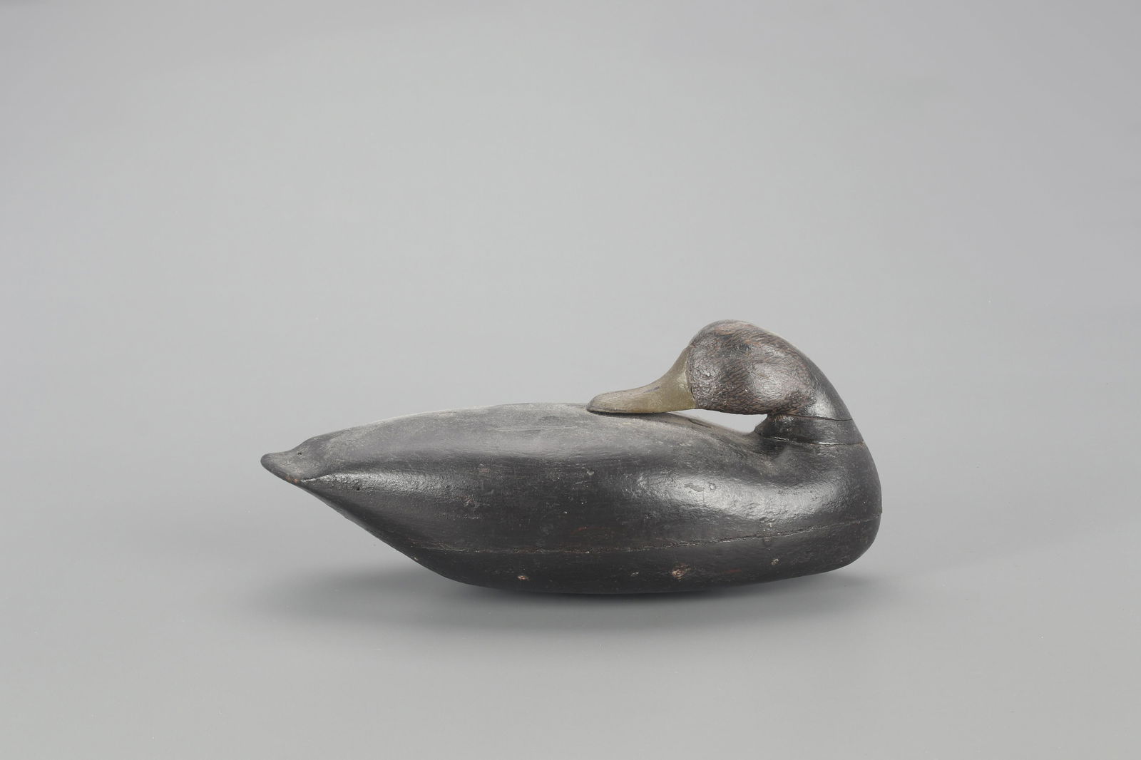 Preening Black Duck Decoy (1 of 4)