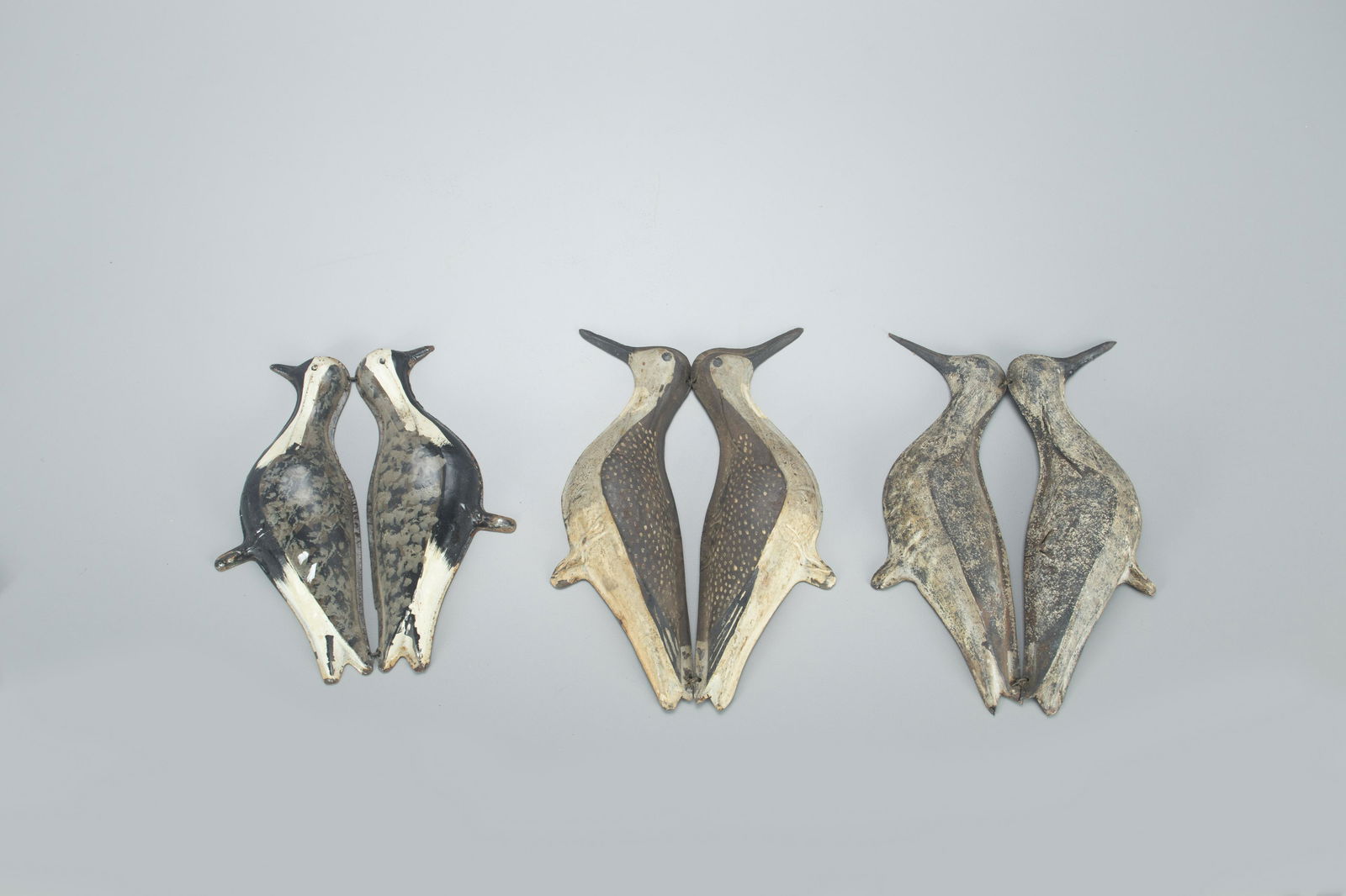 Tin Shorebird Trio Decoys, Stratier & Sohier (1 of 2)