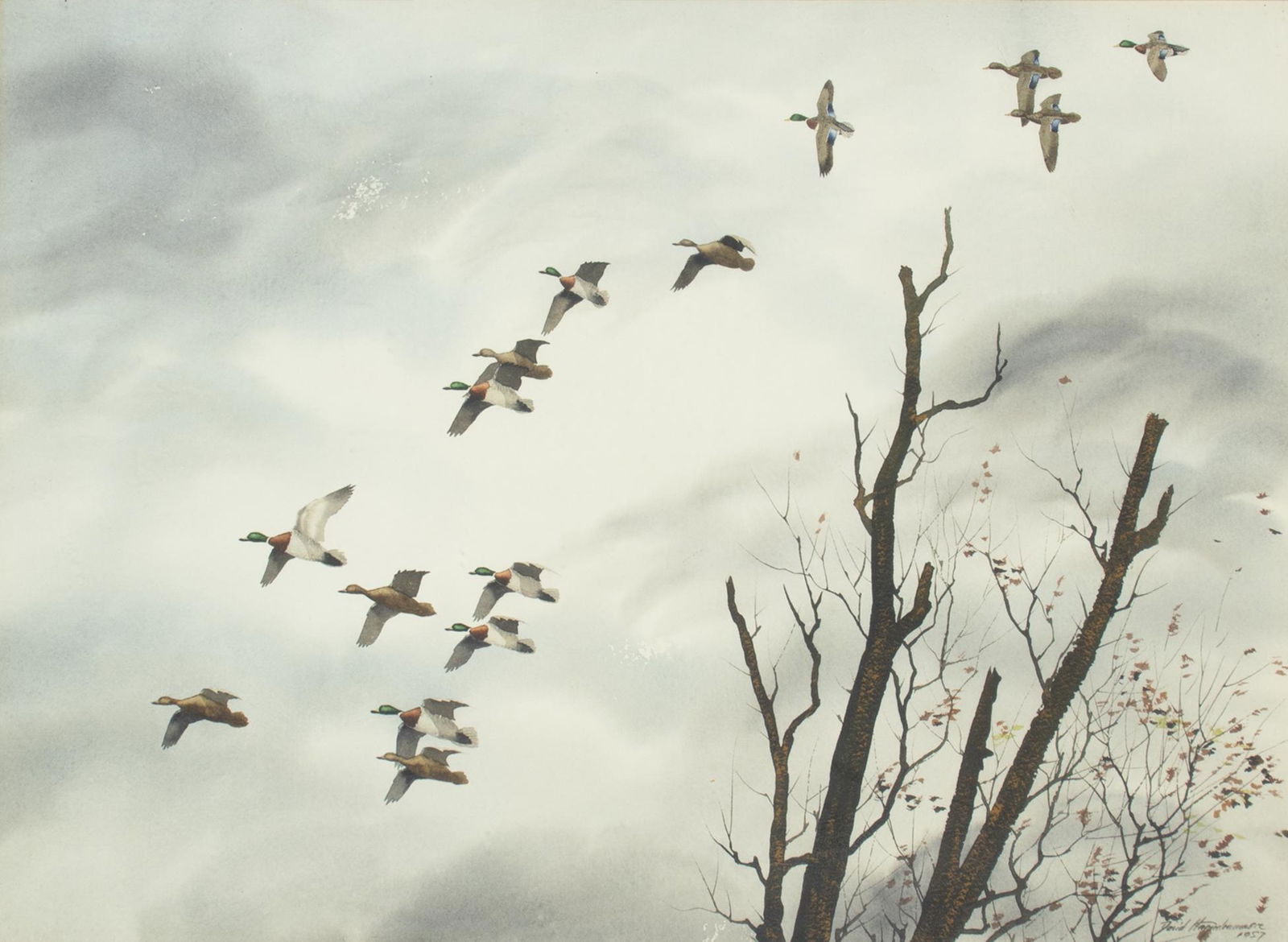 David A. Hagerbaumer (1921-2014), Mallards (1 of 3)