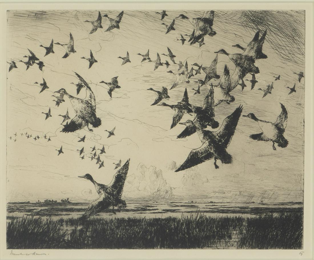 Frank W. Benson (1862-1951), Morning Flight (1 of 3)