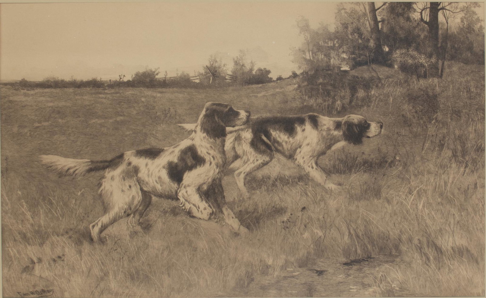 Edmund Henry Osthaus (1858-1928), English Setters (1 of 3)