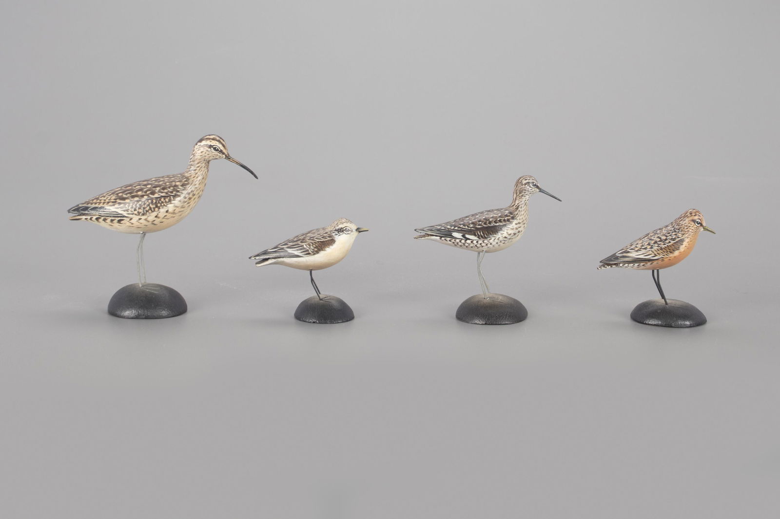 Set of 22 Miniature Shorebirds, A. Elmer Crowell (1862-1952) (1 of 20)