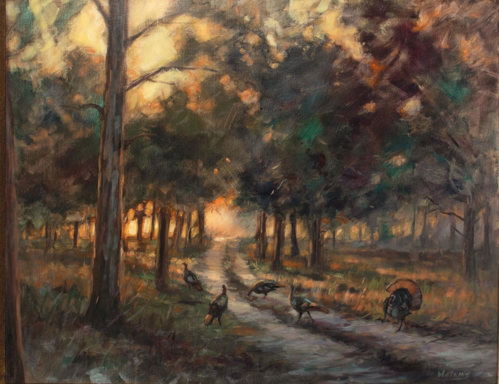 Peggy Watkins (b. 1963), Dawn on Sand Road (1 of 3)
