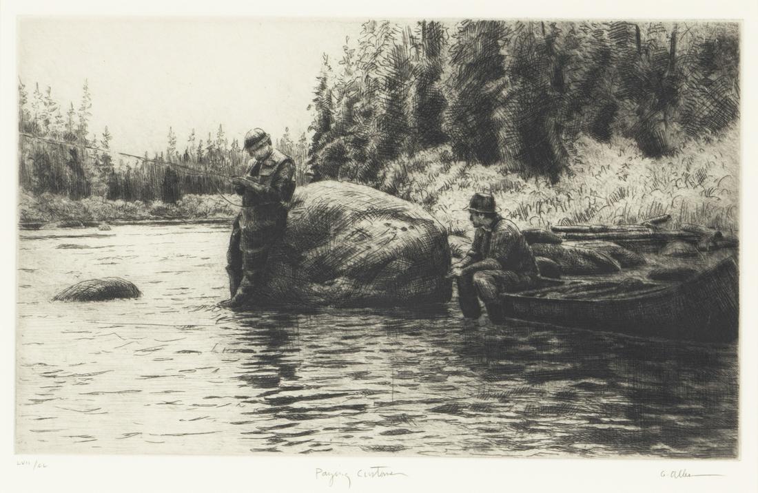 Gordon Allen (b. 1953), Paying Customer (1 of 3)