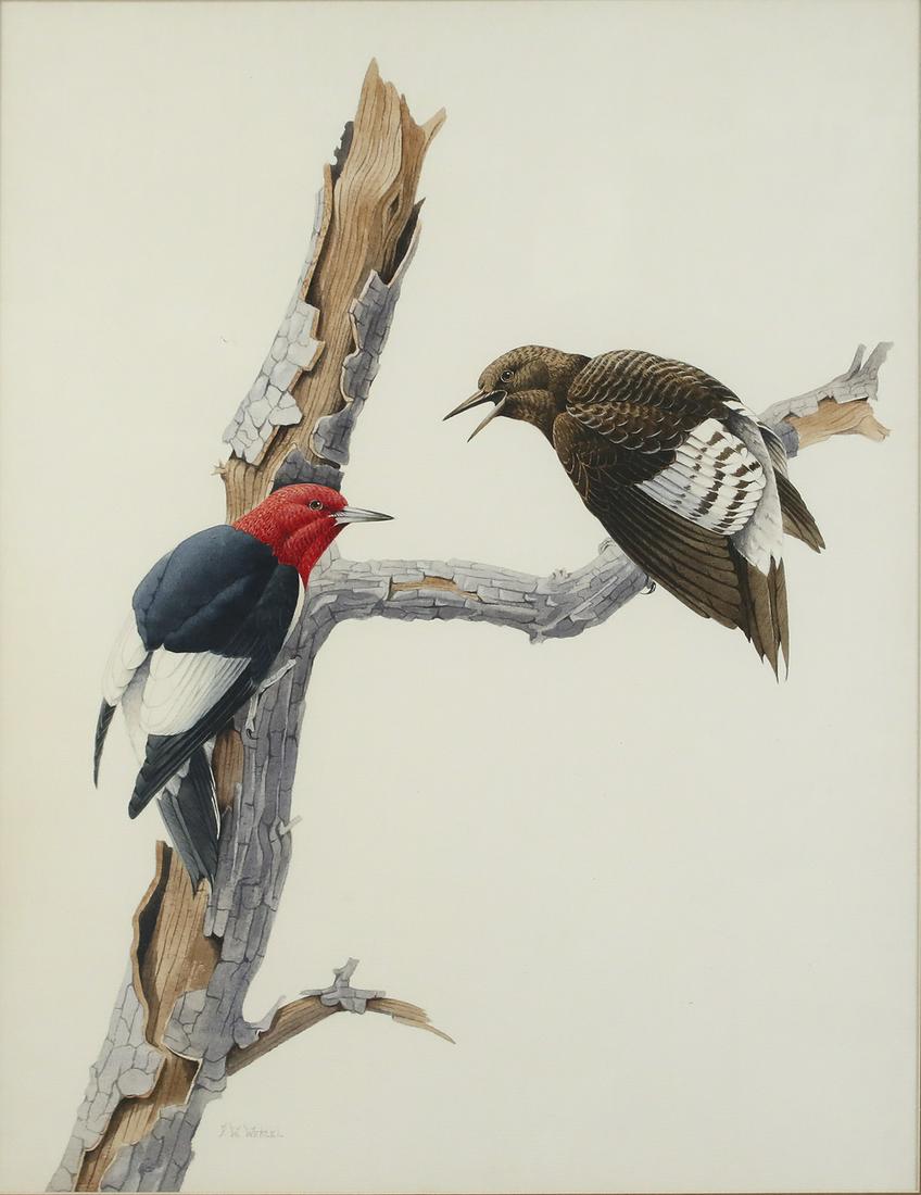 Frederick William Wetzel (20th-21st Centuries), Three Watercolors (1 of 9)