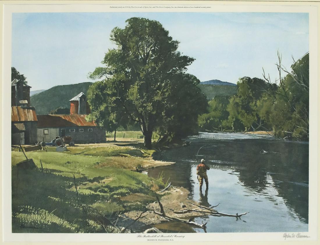 Ogden M. Pleissner (1905-1983), The Battenkill at Benedict's Crossing (1 of 3)