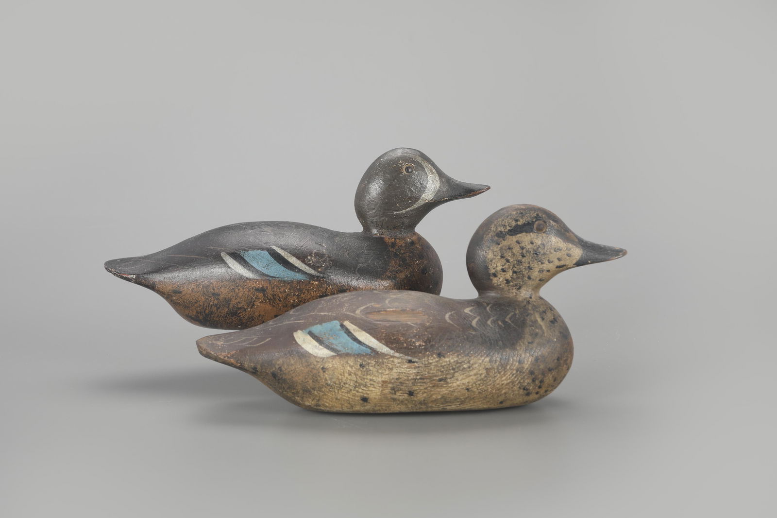 Tack-Eye Blue-Winged Teal Pair by Mason Decoy Factory (1896-1924) (1 of 4)
