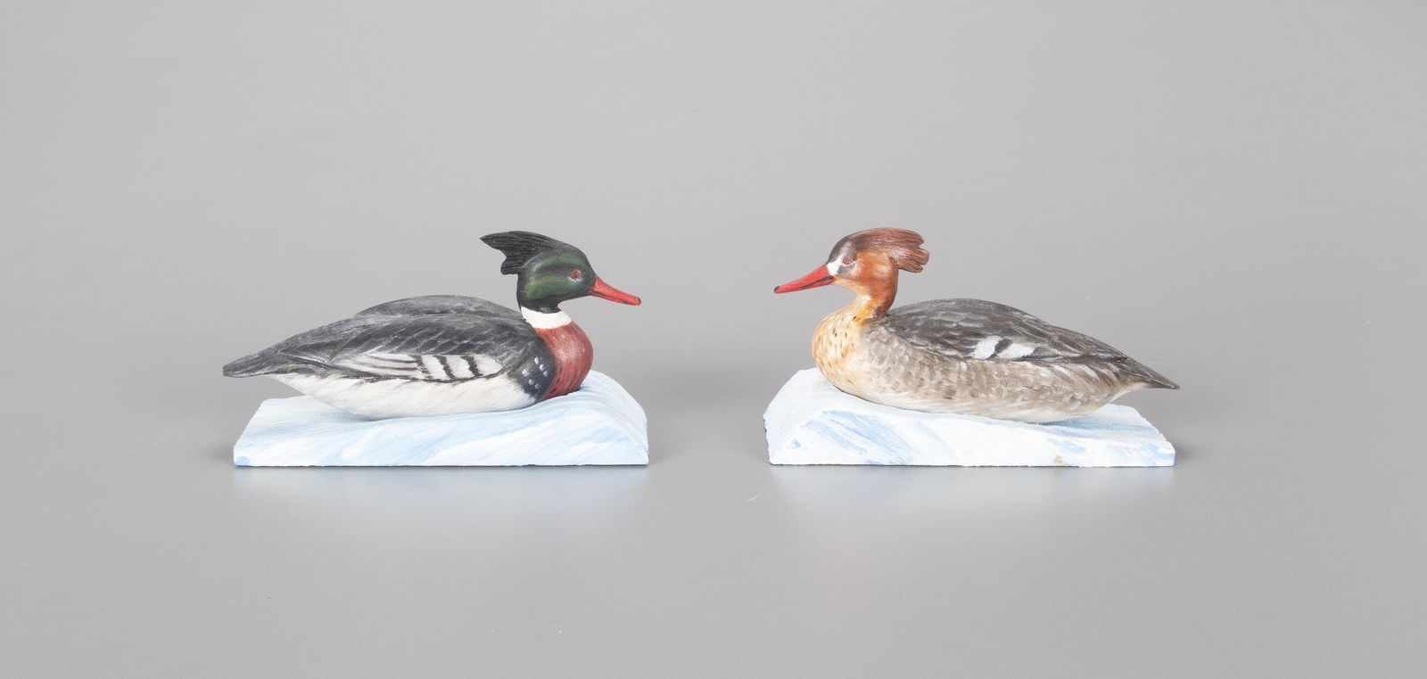 Miniature Merganser Pair by Davison B. Hawthorne (1924-2018) (1 of 4)