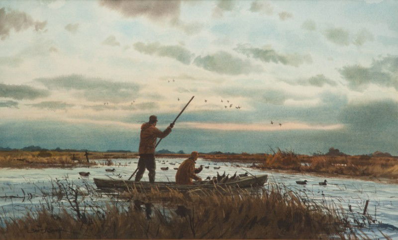 Brett James Smith (b. 1958): Brett James Smith (b. 1958) Grass Blind Signed "Brett J. Smith" lower left Watercolor, 17 by 29 inches Thomas W. Sheppard Collection