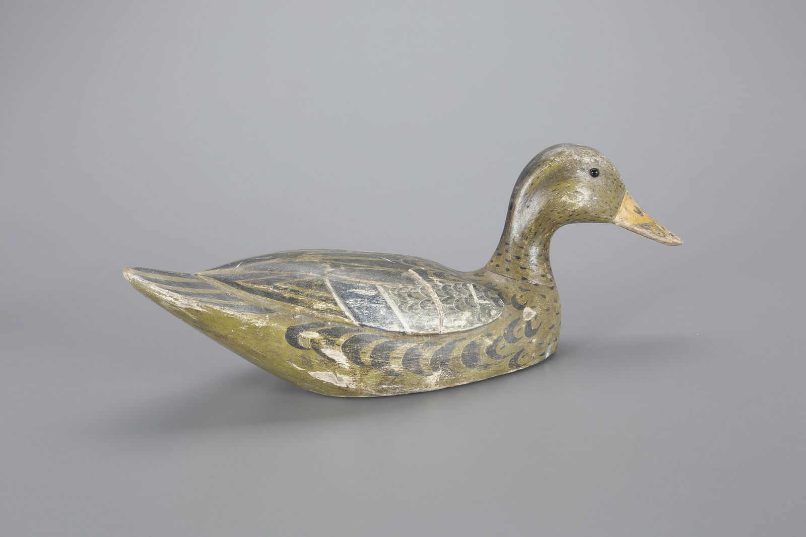 Swimming Mallard Hen Decoy by Mitchel LaFrance (1882-1979) (1 of 4)