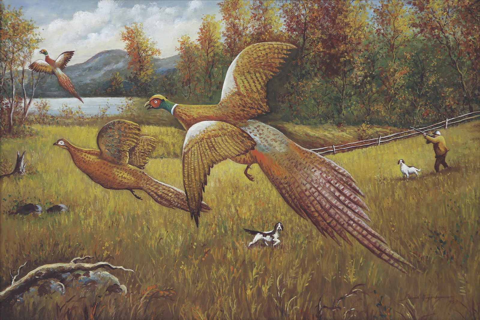 David A. Hagerbaumer (1921-2014), Pheasant Hunting (1 of 3)