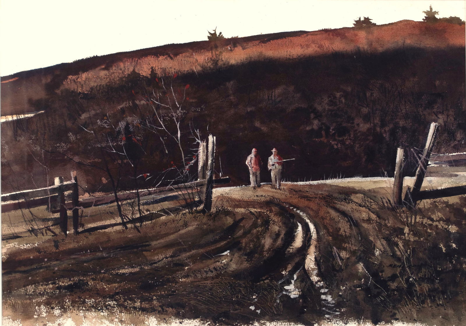 Chet Reneson (b. 1934), Friends - Home From the Hill (1 of 3)