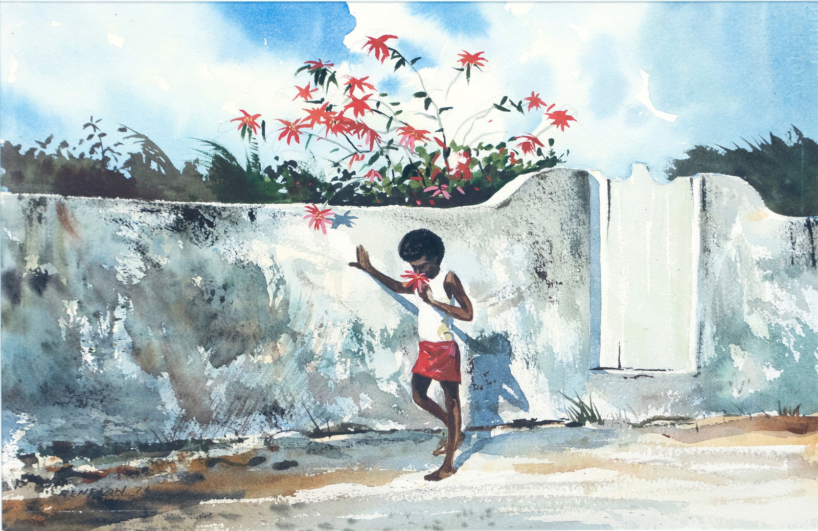 Chet Reneson (b. 1934), Two Watercolors (1 of 6)