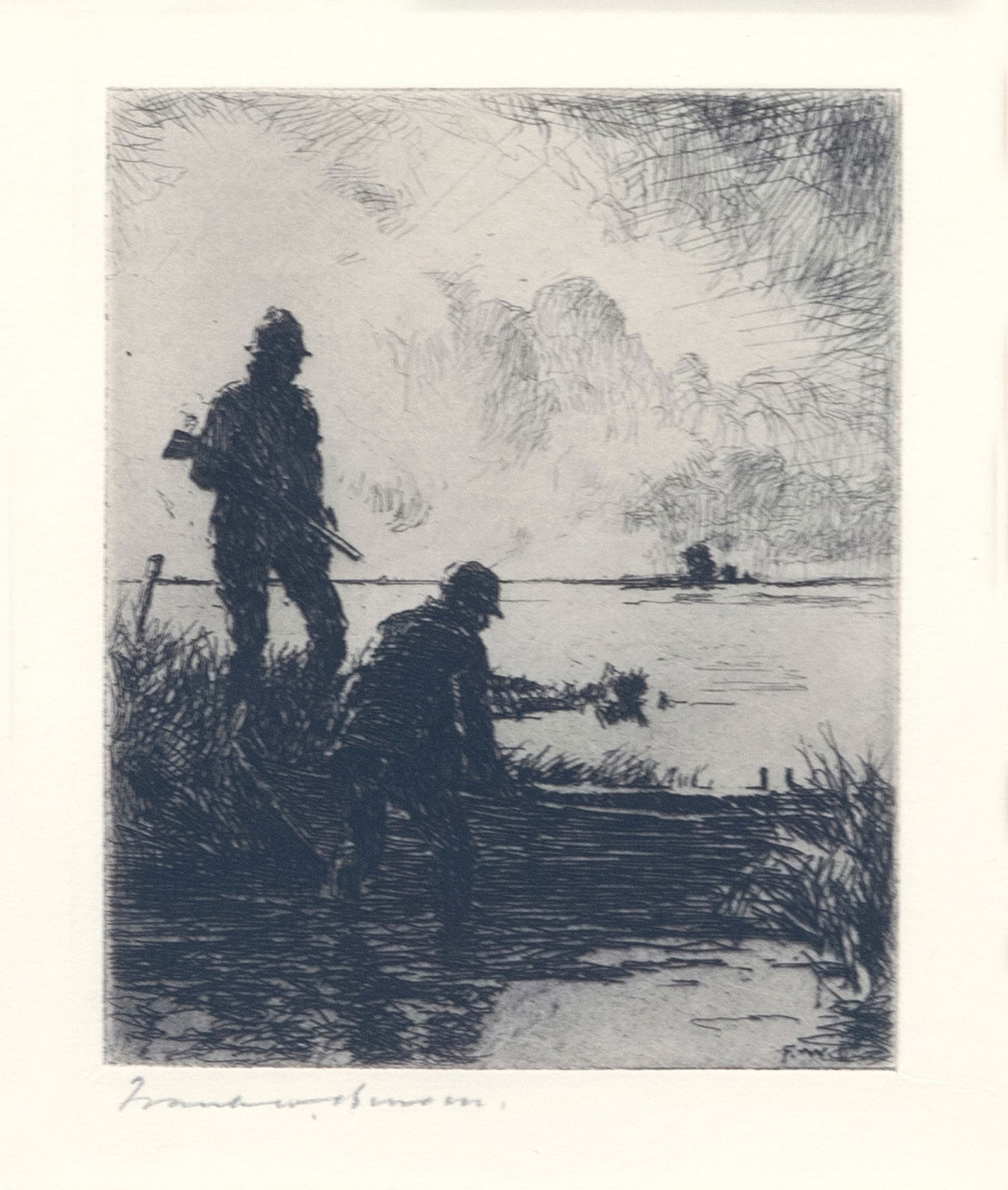 Frank W. Benson (1862-1951), The Start (1 of 3)