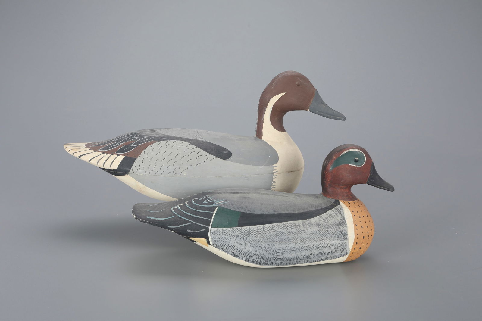 Pintail and Green-Winged Teal Decoys by Gene Hendrickson (1899-1971) (1 of 4)