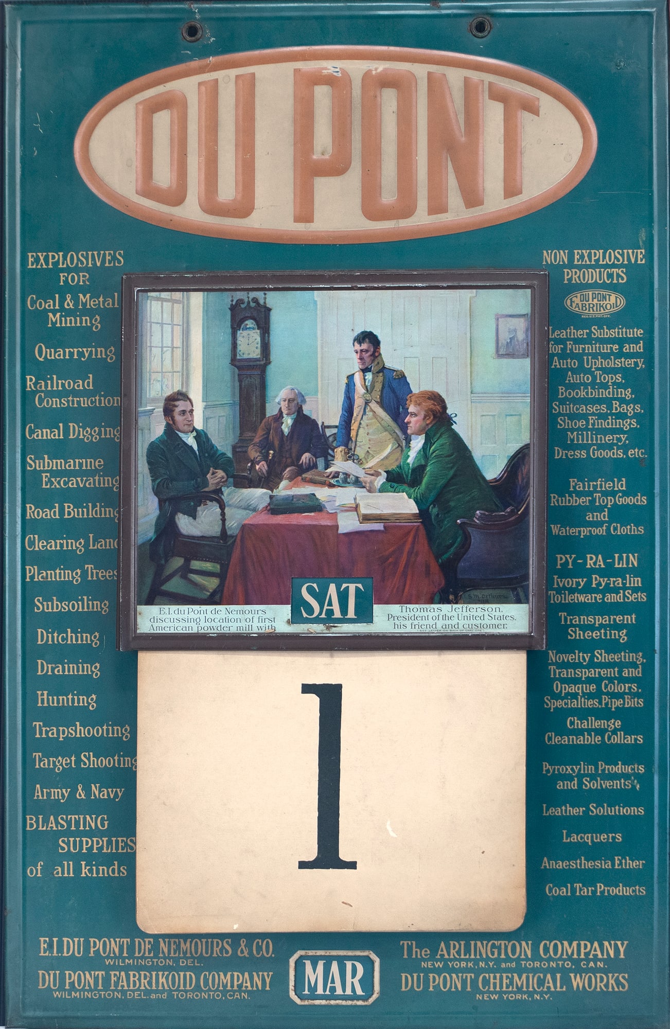 DuPont Advertising Perpetual Calendar (1 of 2)