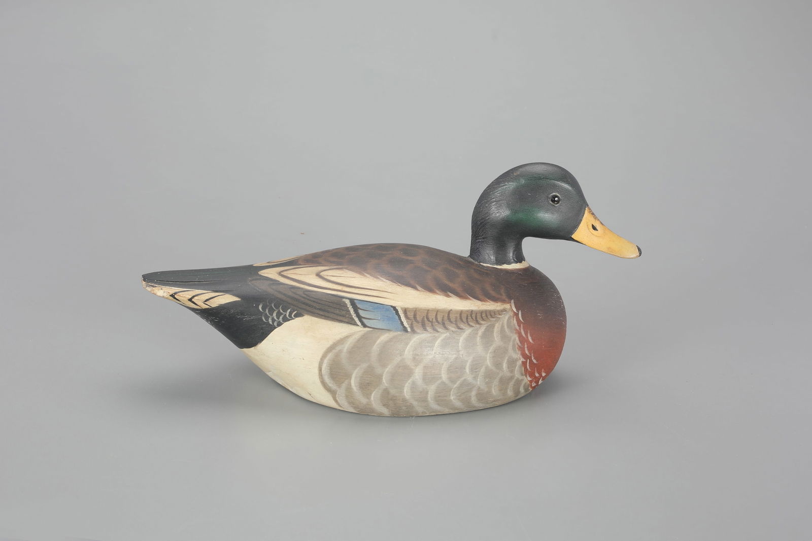 Mallard Drake 3/4 Size Decoy by A. Elmer Crowell (1862-1952) (1 of 4)