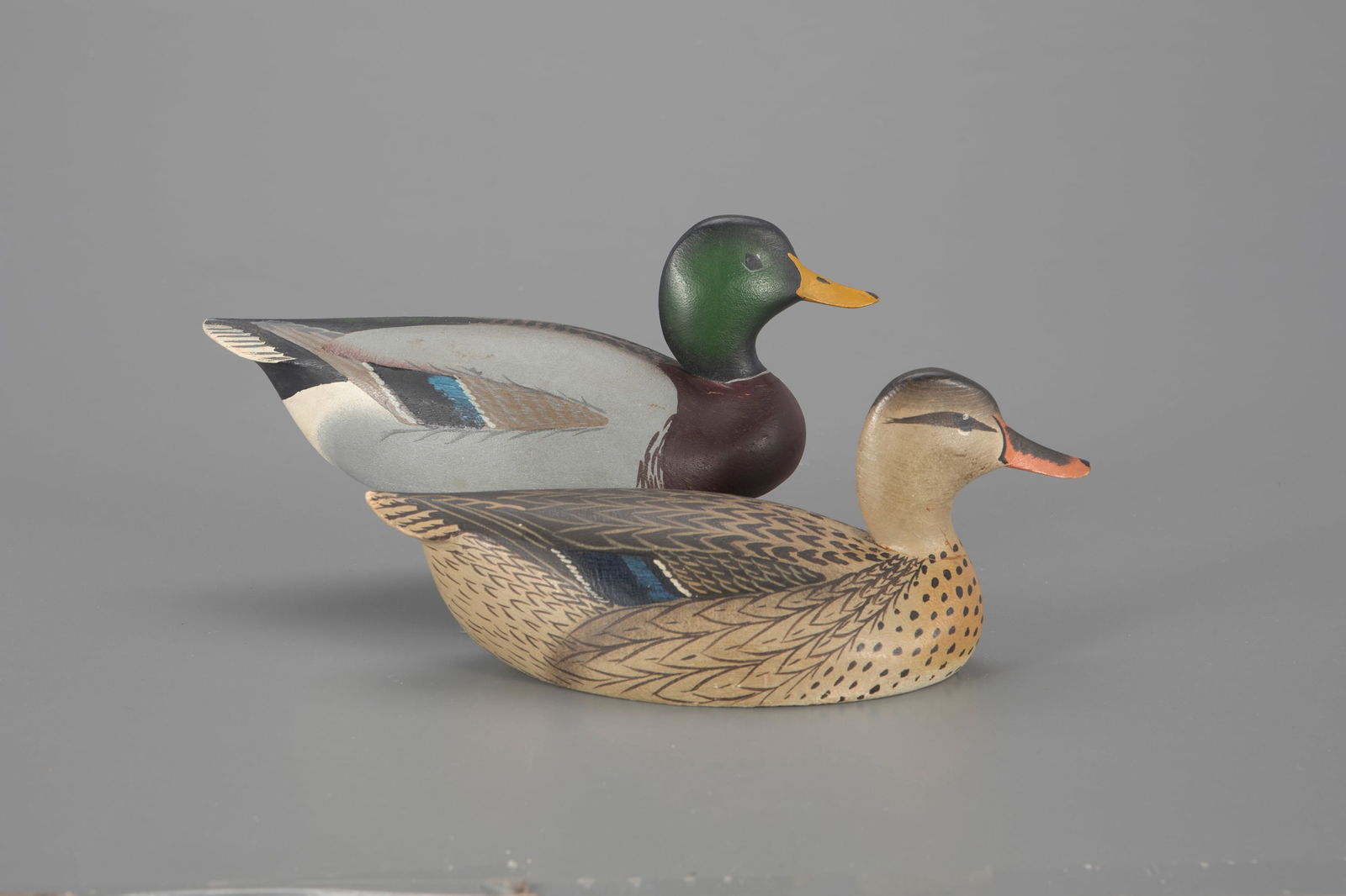 Miniature Mallard Pair by Oliver "Tuts" Lawson (b. 1938) (1 of 4)