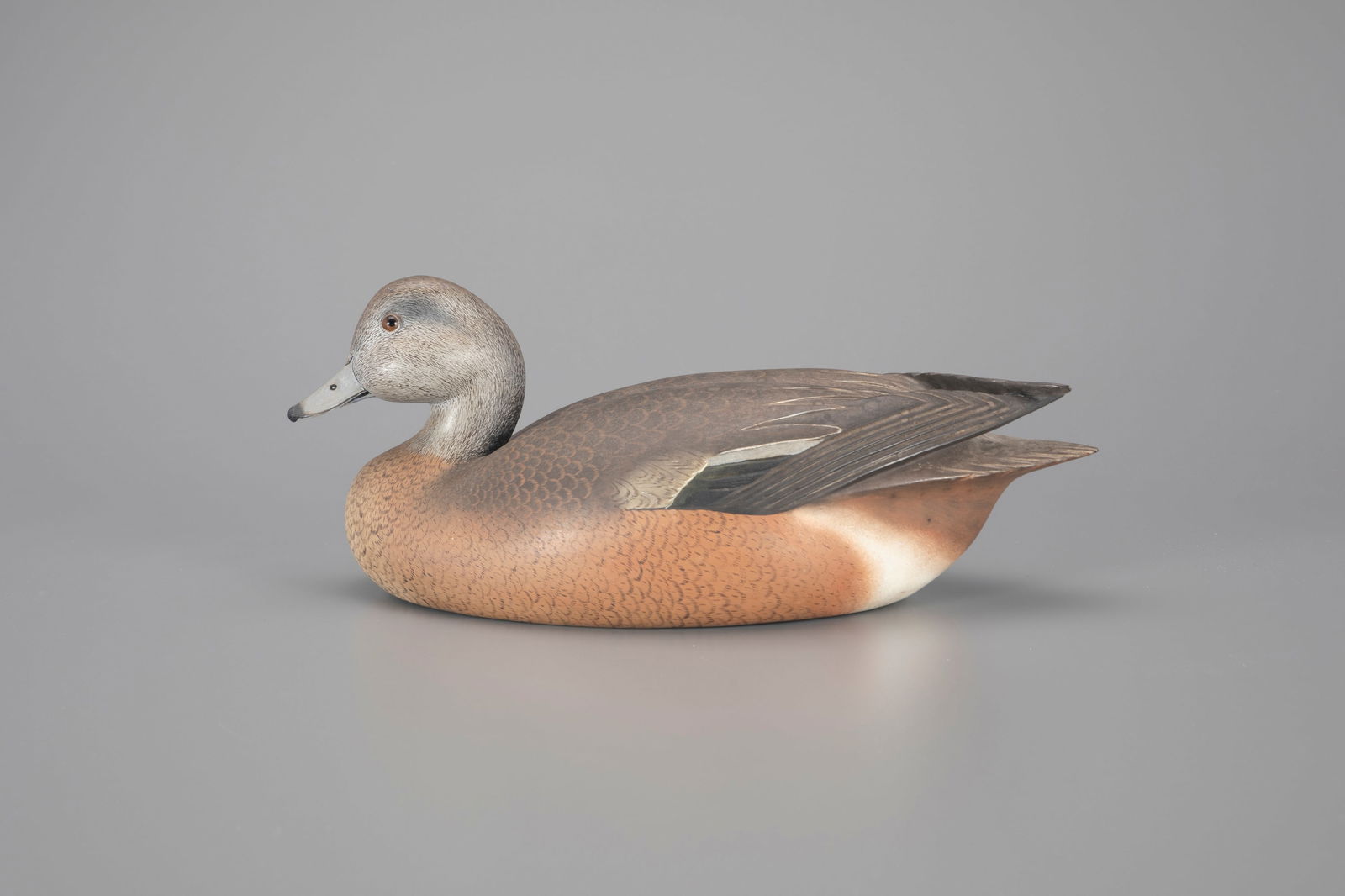 Rare Early Wigeon Hen Decoy by Robert "Bob" White (b. 1939) (1 of 4)