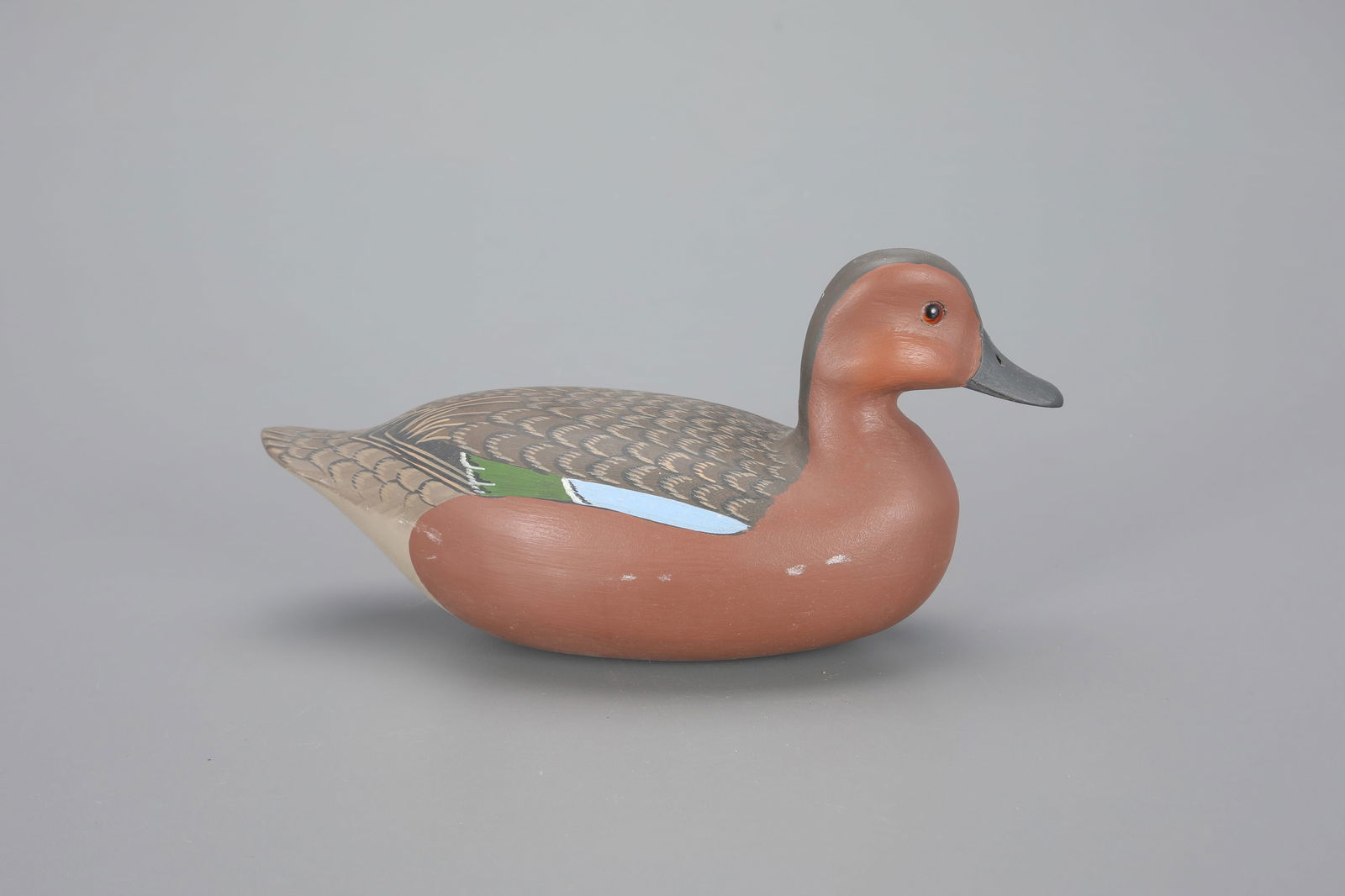 Cinnamon Teal Decoy by Harry Vinuckson Shourds II (1930-2017) (1 of 4)