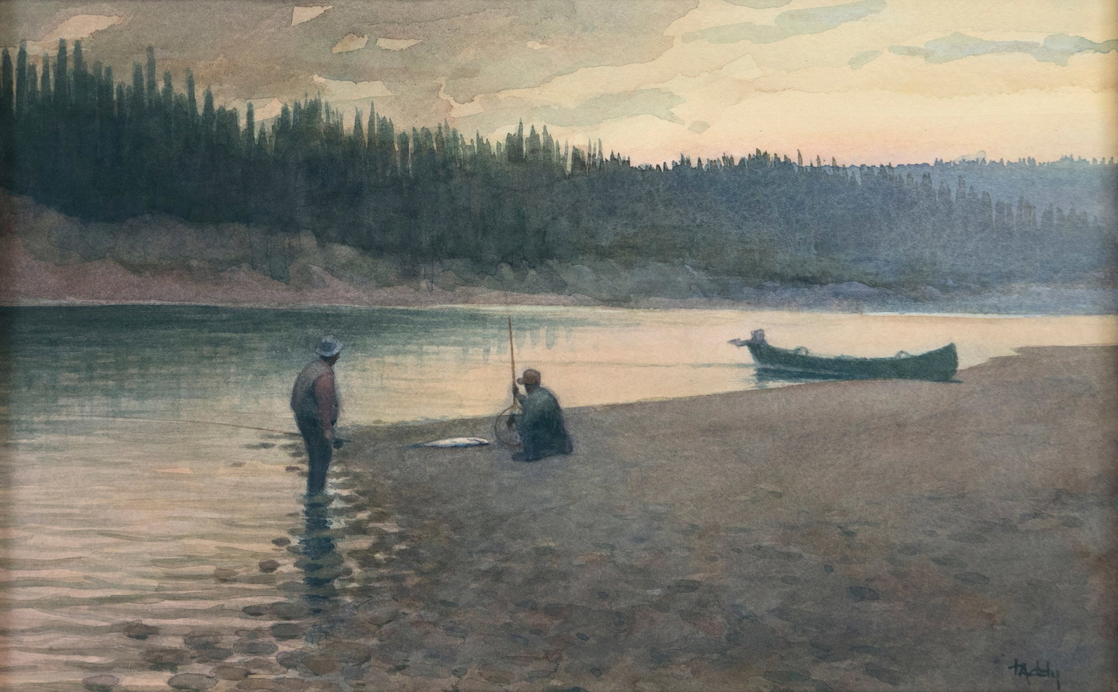 Thomas Aquinas Daly (b. 1937), A Beached Salmon (1 of 3)