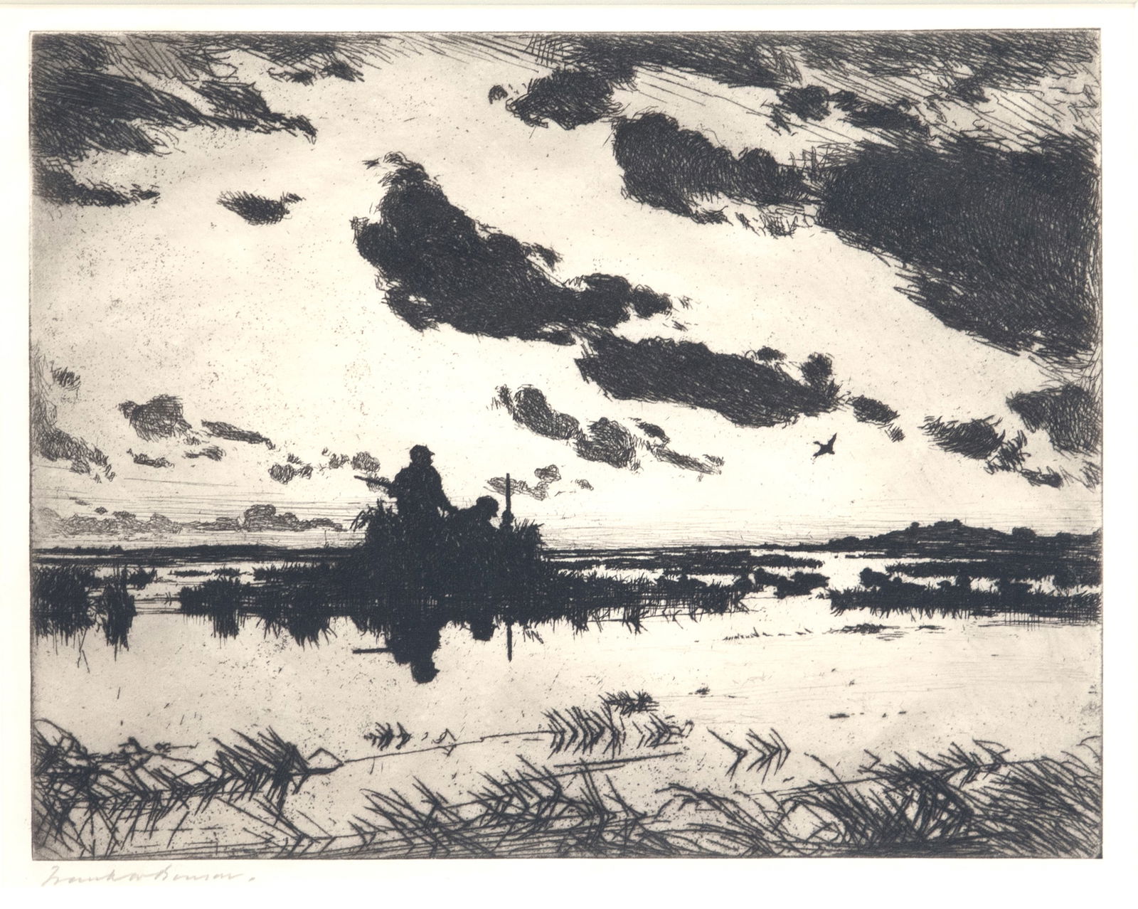 Frank W. Benson (1862-1951), The Gunners' Blind (1 of 3)