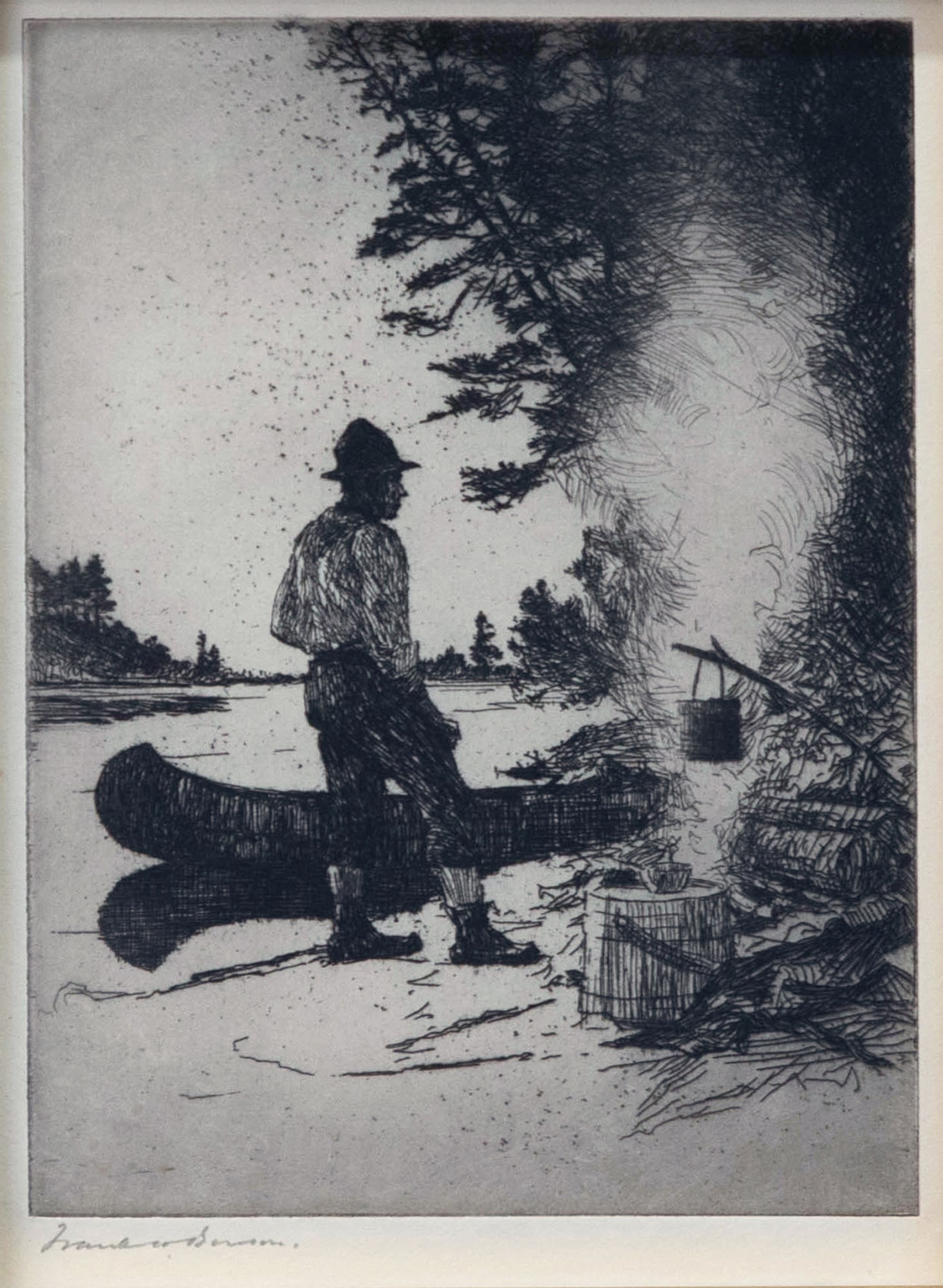 Frank W. Benson (1862-1951), Supper (1 of 3)