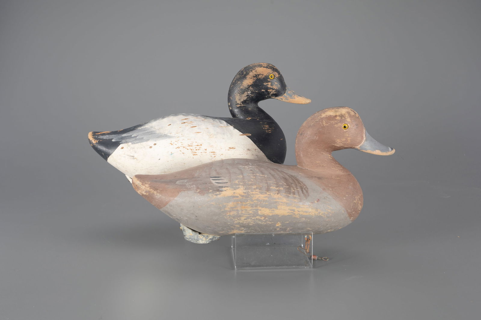 Pair of Bluebill Decoys by Paul Gibson (1902-1985) Havre de Grace, MD (1 of 4)