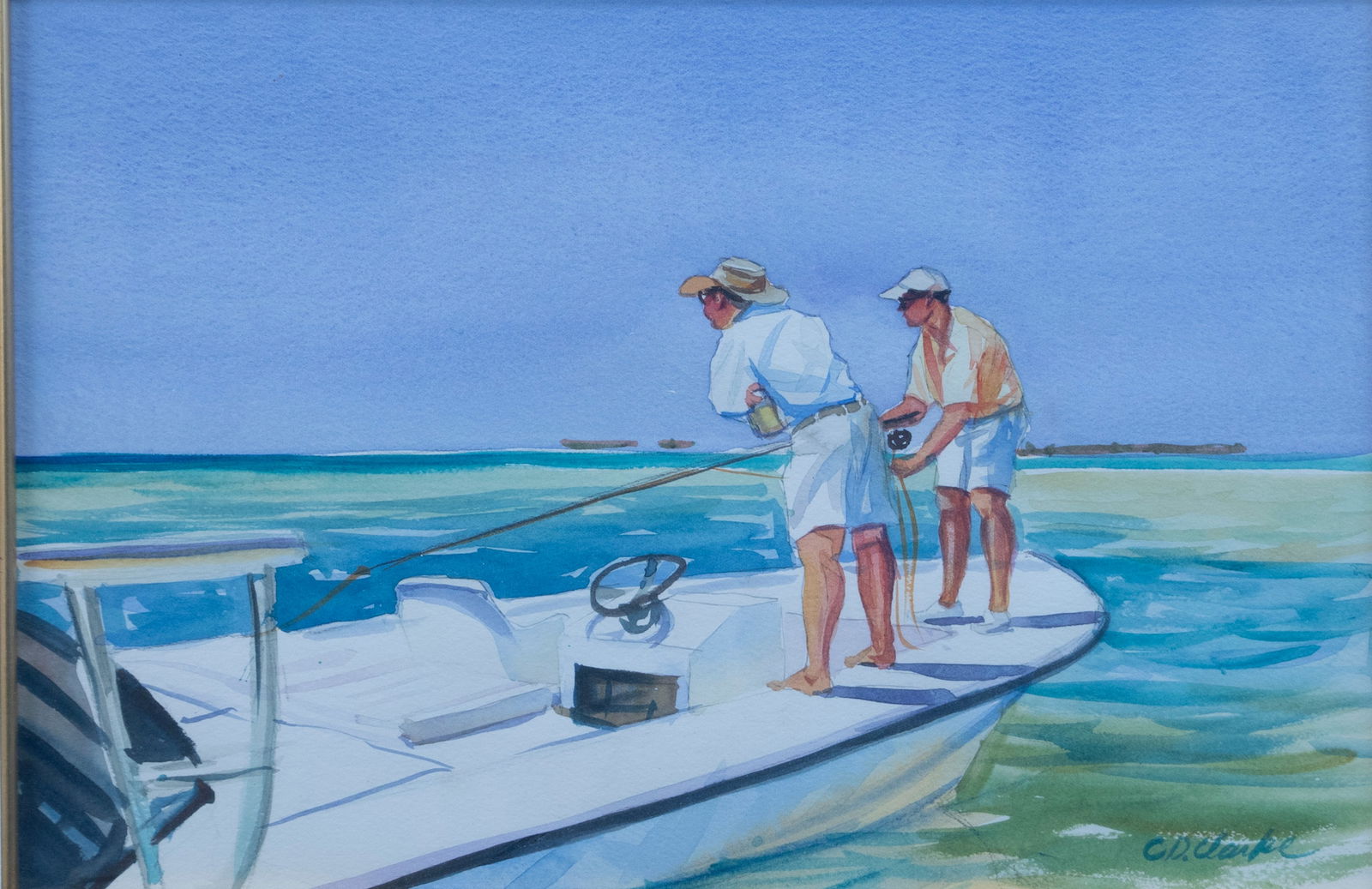 C.D. Clarke (b. 1959), Flats Fishing (1 of 3)