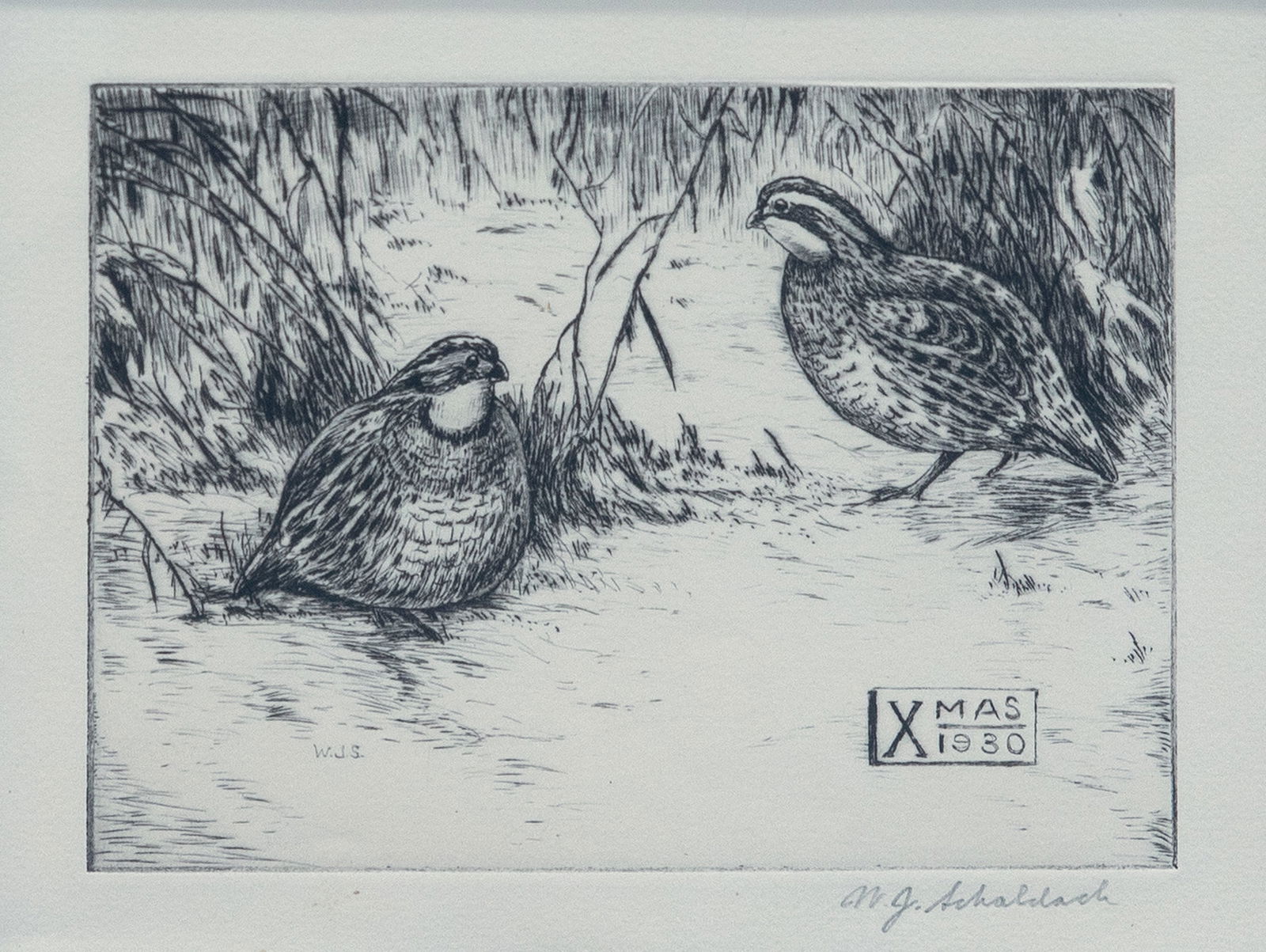 William J. Schaldach (1896-1982), Two Drypoints (1 of 6)