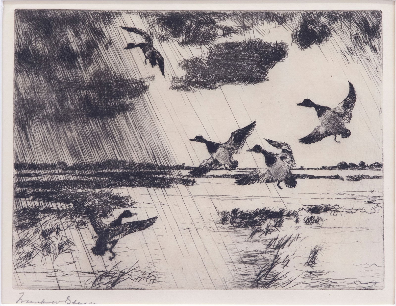 Frank W. Benson (1862-1951), Two Etchings (1 of 6)