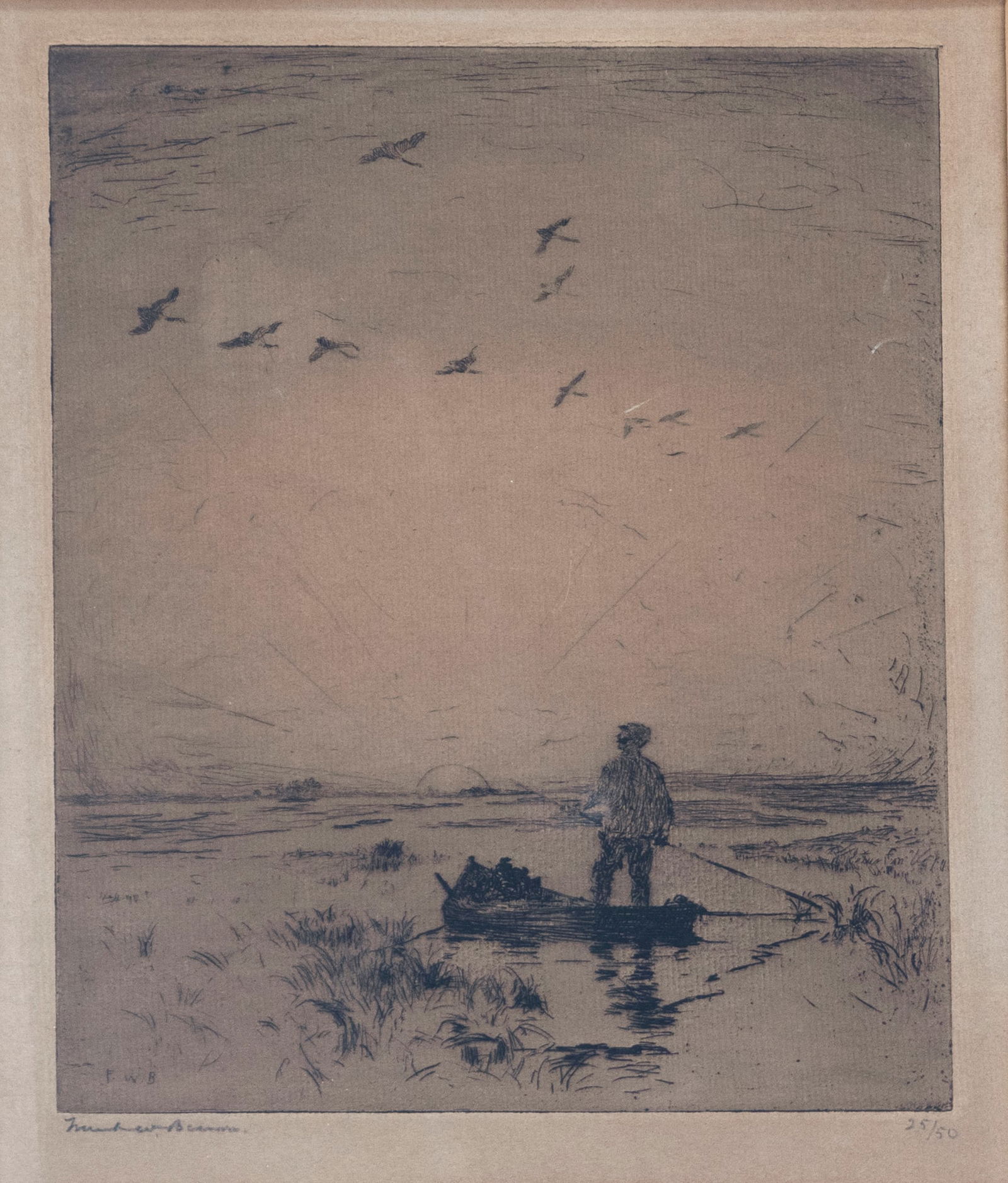 Frank W. Benson (1862-1951), Sunset (1 of 3)