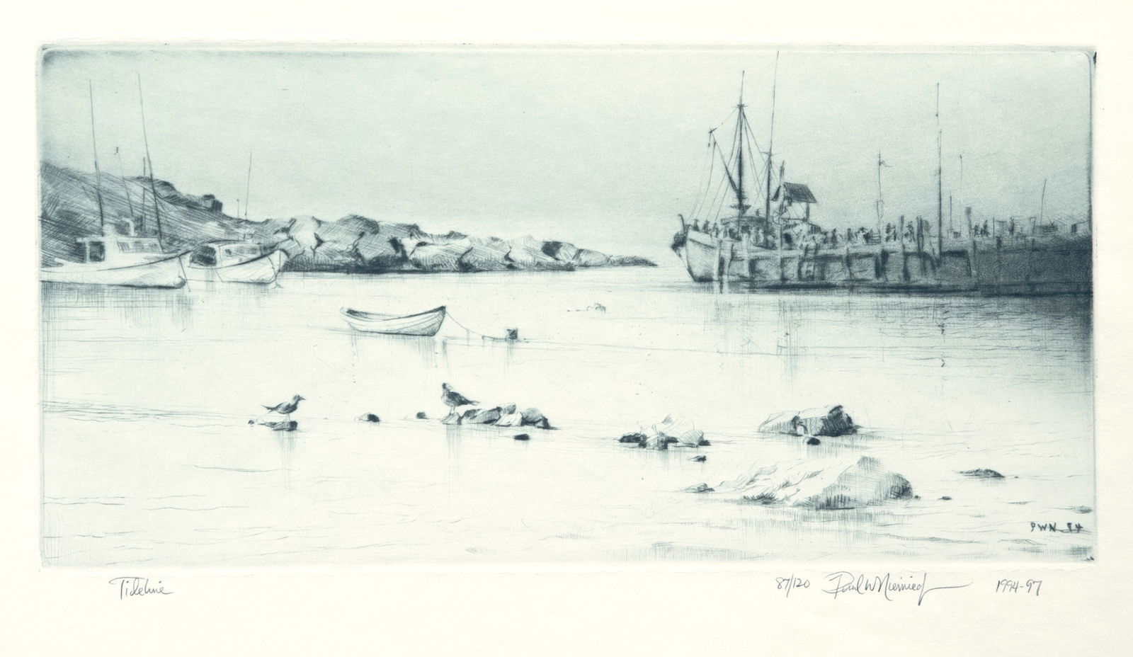 Paul W. Niemiec Jr. (b. 1948), Two Drypoints (1 of 6)