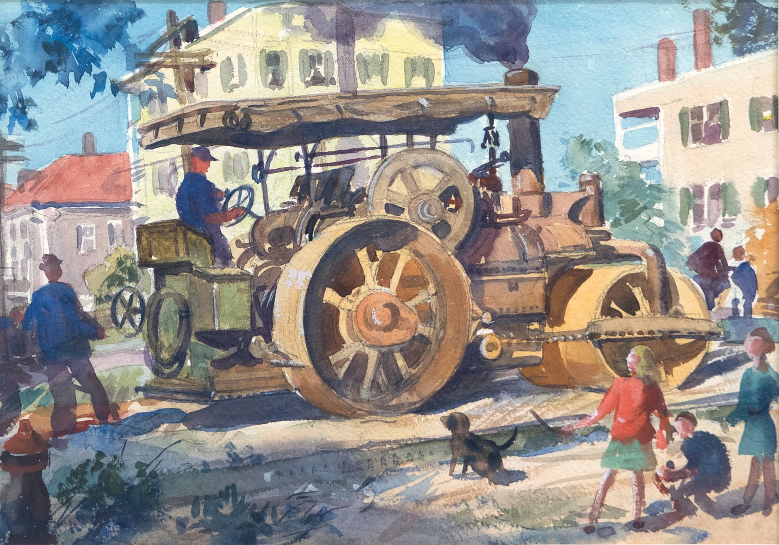 Aiden Lassell Ripley (1896-1969), Study for Dog Versus Steam Roller (1 of 3)