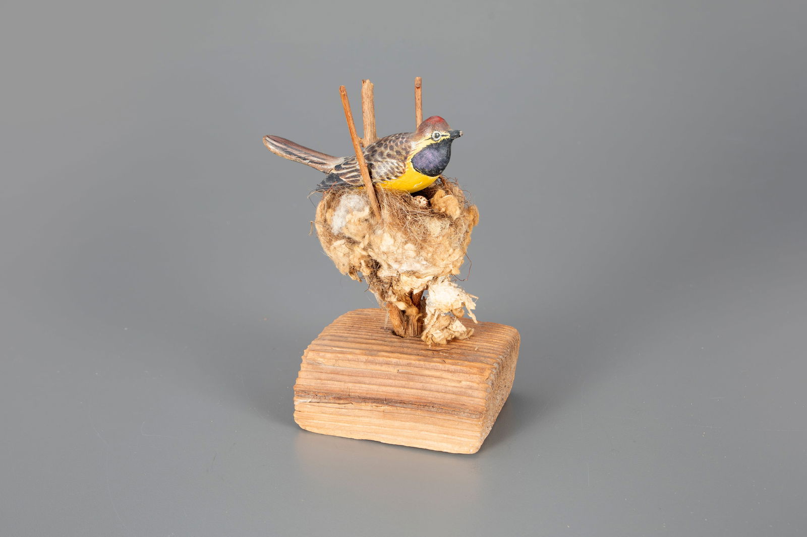 The Dempsey-Chace Songbird in Nest with Egg by A. Elmer Crowell (1862-1952) (1 of 4)