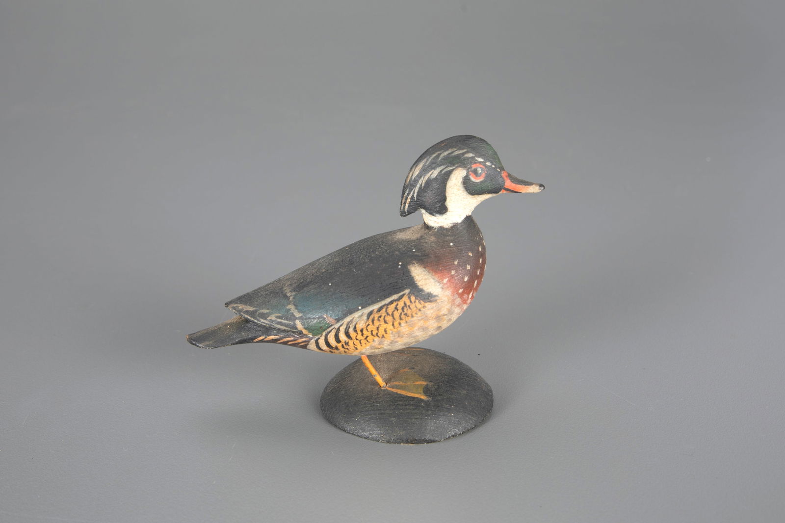 Miniature Wood Duck by A. Elmer Crowell (1862-1952) (1 of 4)