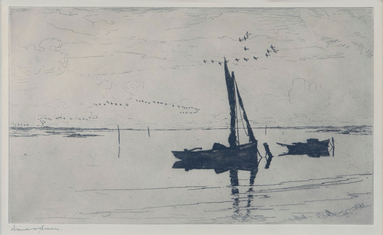 Frank W. Benson (1862-1951), Off Pea Island (1 of 3)
