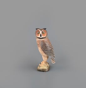 Half-Size Great Horned Owl by Frank S. Finney (b. 1947)