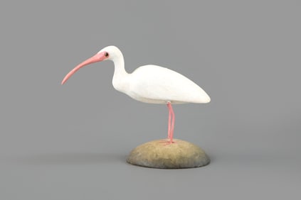 Miniature White Ibis by Frank S. Finney (b. 1947)