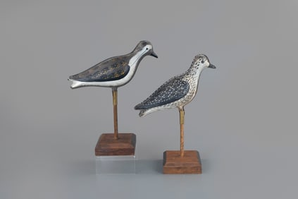 Two Tin Golden Plovers by Strater & Sohier