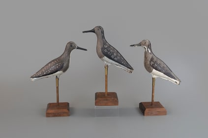 Three Tin Dowitchers by Strater & Sohier