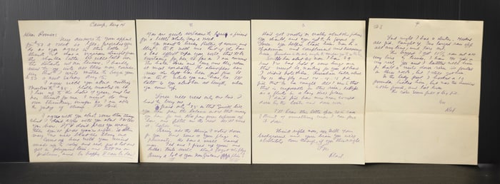 Letter from Zane Grey to Romer Grey