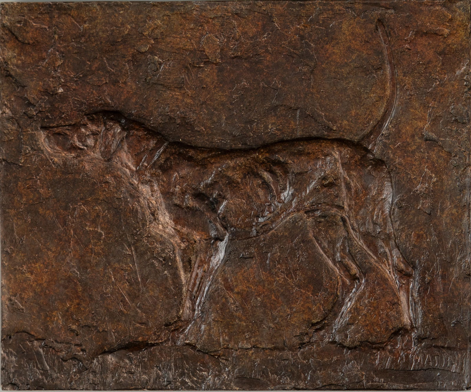 Walter Matia (b. 1953), Pointer Relief (1 of 3)