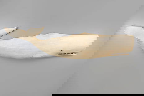 White Whale by Mark S. McNair (b. 1950): White Whale Mark S. McNair (b. 1950) Craddockville, VA, 2012 50 in. long "But what's this long face about, Mr. Starbuck; wilt thou not chase the white whale? art not game for Moby Dick?" - Herman