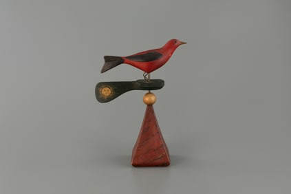 Stavis Scarlet Tanager Weathervane by Mark S. McNair (b. 1950)
