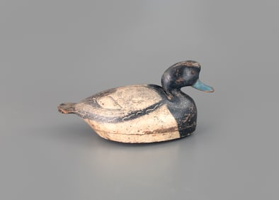 Rare Two-Piece Bluebill by Ira D. Hudson (1873-1949)