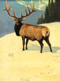 Lynn Bogue Hunt (1878-1960), Lone Elk